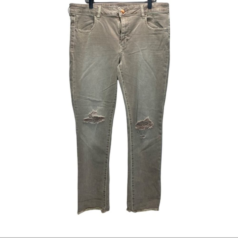 AEO Cropped distressed jeggings